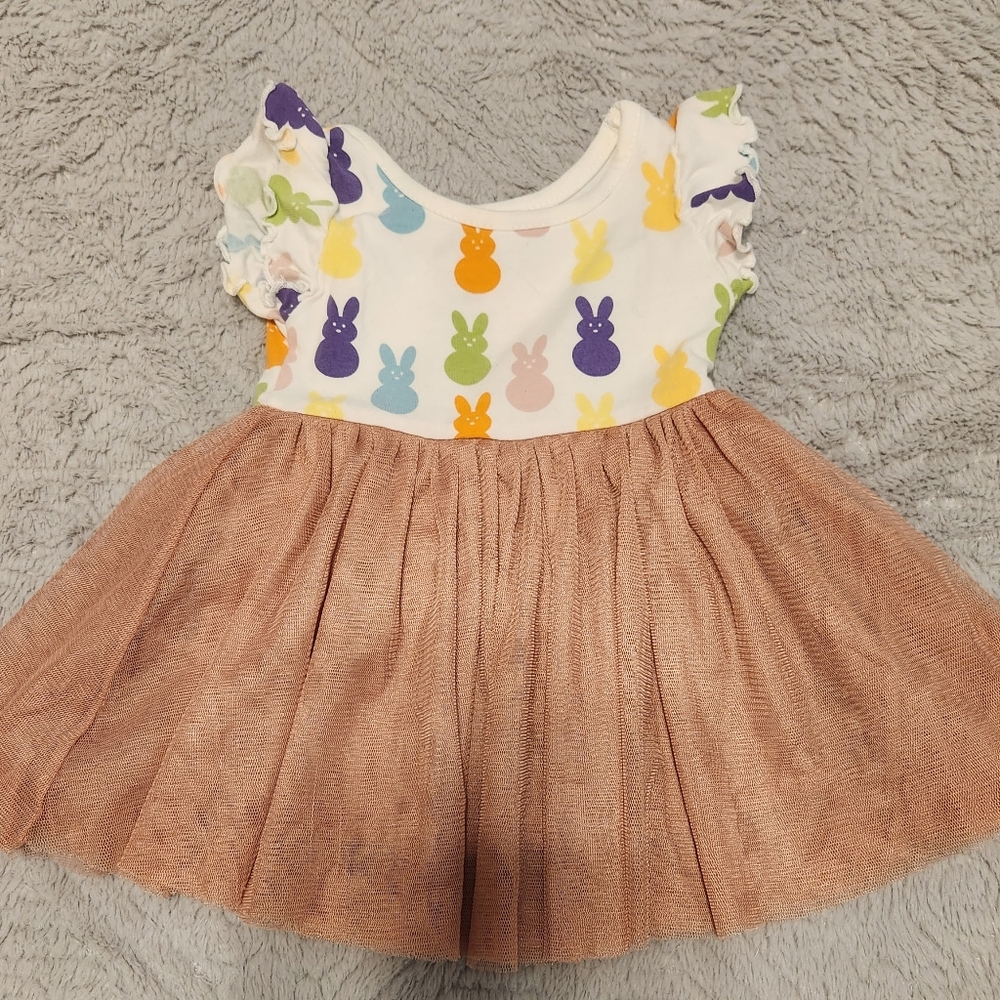 Emerson & Friends Colorful Bunny Print Dress